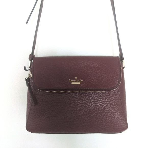 Kate Spade Cranberry Crossbody EUC
